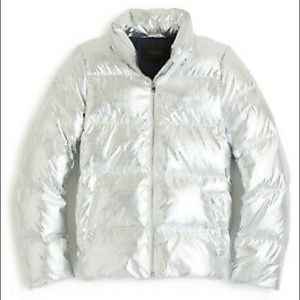 J.Crew Metallic Puffer Jacket